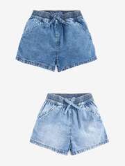Шорты джинсовые для девочки Next A37-212, 2 шт., Синий