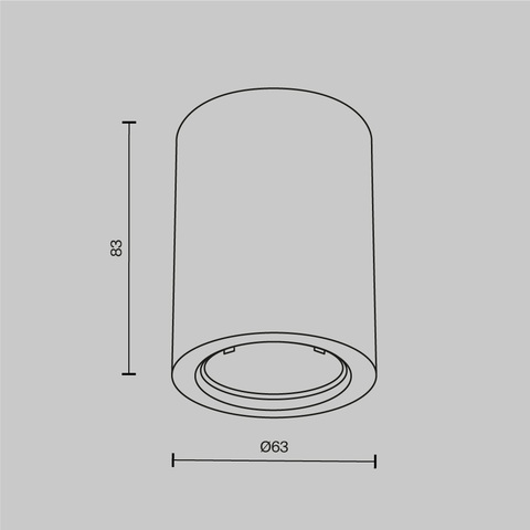 Накладной светильник Maytoni Conik gyps C001CL-GU10-W