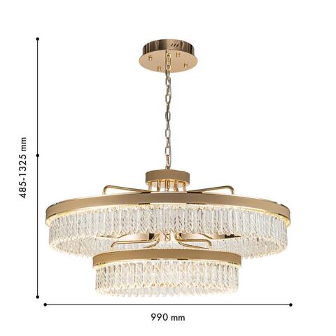 Подвесная светодиодная люстра Favourite Visconte 4304-10P