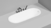 Salini 102416MF ORNELLA KIT 160x70 Встраиваемая ванна с овальной чашей, регулируемые ножки, донный клапан "Click-Clack" белый, сифон, интегрированный слив-перелив, RAL полностью