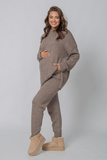 Спортивный костюм для беременных и кормящих 17604 кофе меланж
