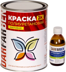 Краска Полиуретановая Двухкомпонентная 1 кг