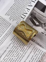 Браслет Скиап. Золотистый широкий 