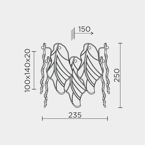 Настенный светильник Modestyle MS.2290.02 CR