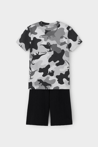 пижама  для мальчика  К 1614/камуфляж с динозаврами,черный