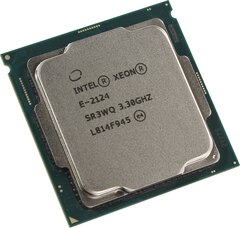 Процессор Intel Xeon E 2124 LGA 1151, 4 ядра, 3.3 ГГц (турбо до 3.9 ГГц) OEM