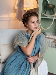 Радонька. Платье льняное макси с вышивкой в этностиле PL-422604