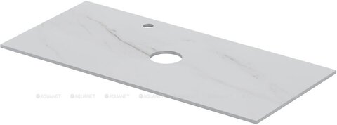 Aquanet 345787 Столешница Flat 100 отв. слева цв. мрамор (345787)