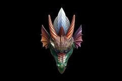 Силиконовый молд № 576 большой Дракон