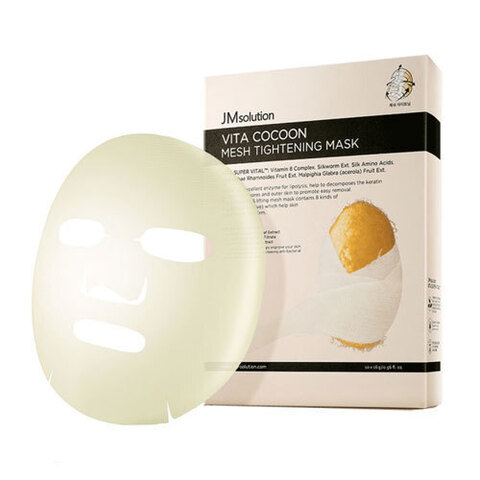 JMsolution Vita Cocoon Mesh Fit Eyes Mask - Лифтинг патчи с экстрактом шелкопряда