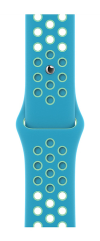 Ремешок Apple 44mm Chlorine Blue/Green Glow Nike Sport Band - Regular (MJ6L3ZM/A)