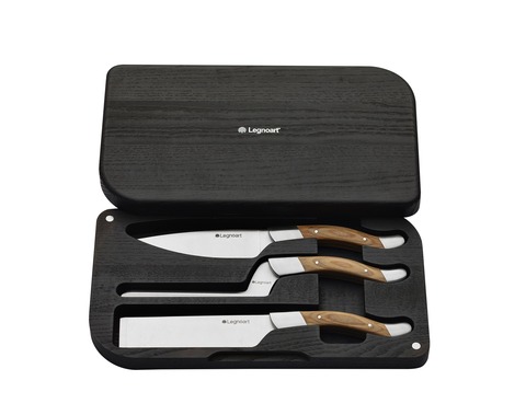 Набор ножей для сыра 3 предмета Legnoart Fromager светлый