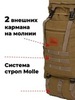 Картинка рюкзак тактический Skully Tactic RWZS22 khaki - 3