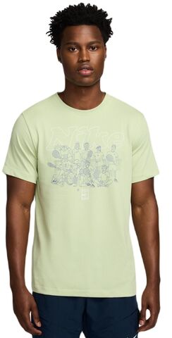 Теннисная футболка Nike Court Dri-Fit Printed T-Shirt - olive aura