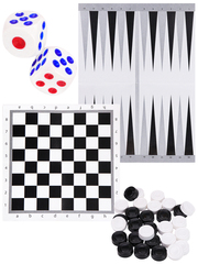 НАРДЫ И ШАШКИ В ПАКЕТЕ + 2 поля 28,5х28,5 см