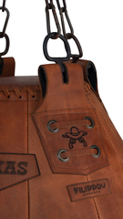 Боксерская груша EXCLUSIVE TEXAS Filippov 80см/55см/40-45кг, светло-коричневый