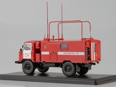 GAZ-66 KShM R-142N 66 Command-staff fire department 1:43 Start Scale Models (SSM)