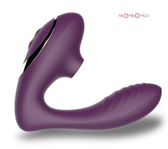 Вагинально - клиторальный G-spot стимулятор BomBomda_Фиолетовый, без коробки, кольцо