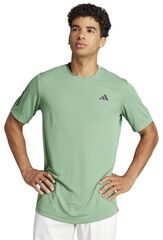 Теннисная футболка Adidas Club 3-Stripes Tennis T-Shirt - green