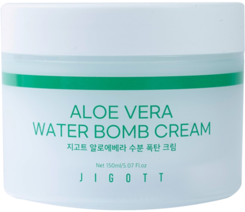 Jigott Aloe Vera Water bomb Cream Крем для лица успокаивающий с алоэ