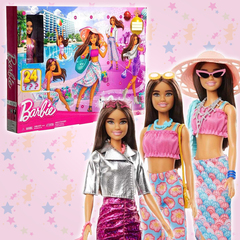 Адвент календарь с куклой Барби и 24 сюрпризами "Солнечный стиль"