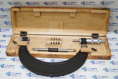 Микрометр резьбовой МВМ- 175 (150-175мм.) Ц/д 0,01мм. ГОСТ 4380-63(4 пары вставок)