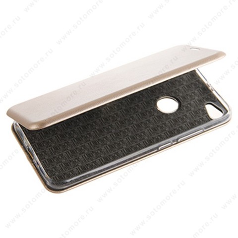 Чехол-книжка для Xiaomi Redmi Note 5A - book case книжка желтое золото