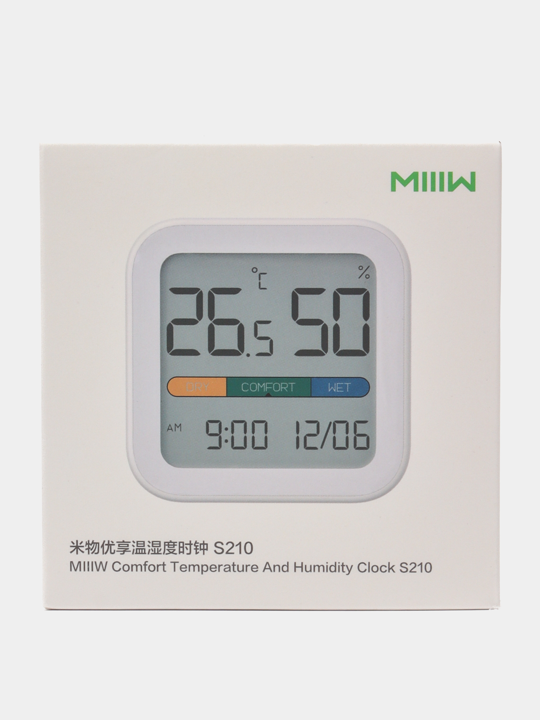 Miiiw Comfort temperature And Humidity Clock