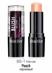 Alvin D`or BS-1 Румяна-стик blusher stick тон 04 перламутровый персиковый  9гр