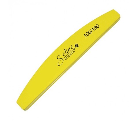Пилка-баф (шлифовщик) Soline Charms лодка 100/180 желтая