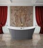 BelBagno BB33 Отдельностоящая, овальная акриловая ванна, встроенный слив 1680x785x700