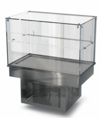 Холодильная витрина Камик встраиваемая (стекло) 1000*450*600(1150)