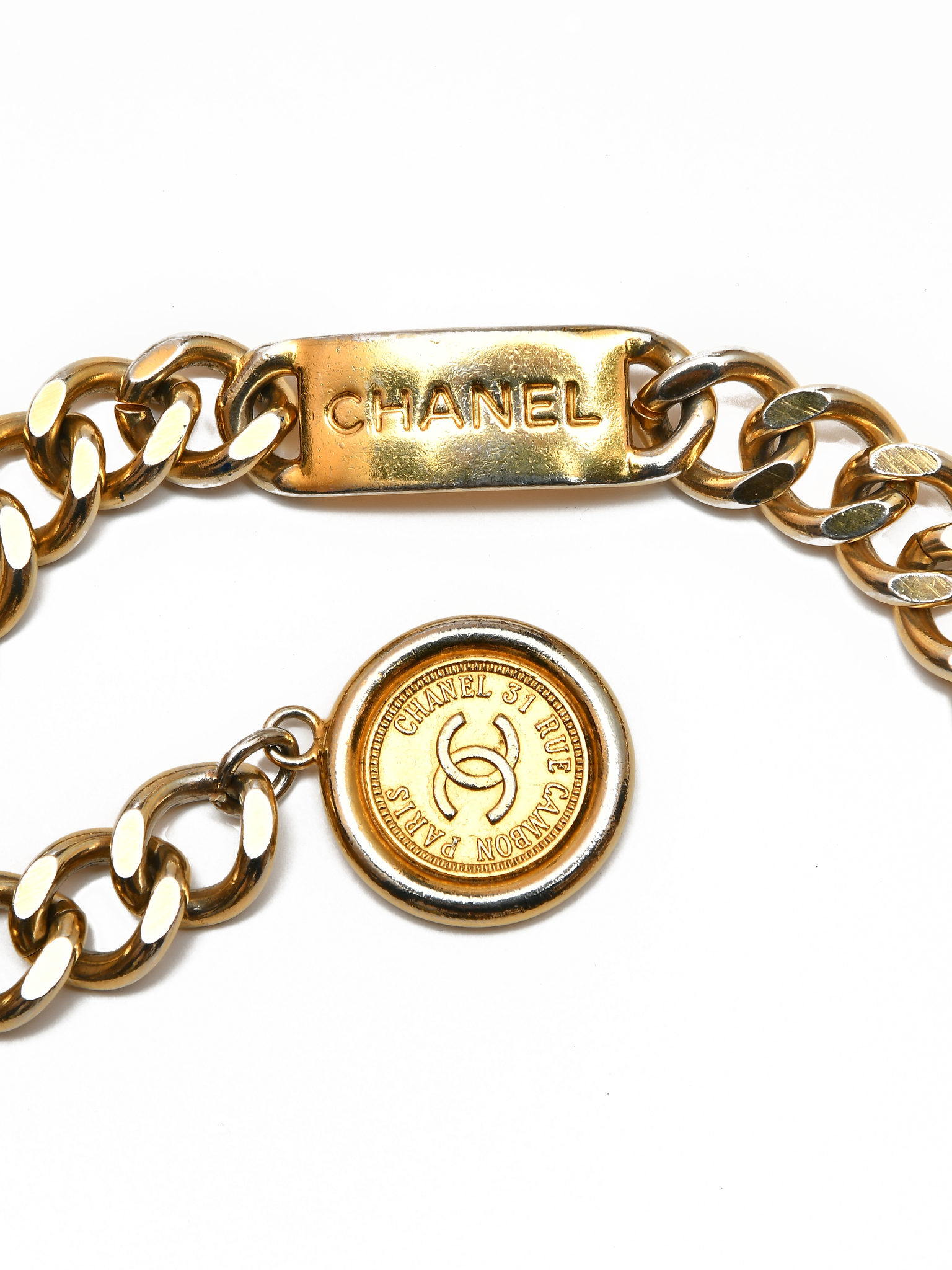 Стильный пояс-цепь Chanel 1990-е