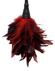 Кисточка с красно-чёрными пёрышками Frisky Feather Duster - 36 см. - 