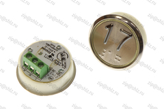 Кнопка (кнопочный модуль) EA2406S-D-W "17 этаж", круглая, белая динамическая подсветка, Брайль