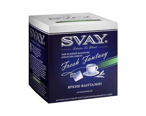 Чай зеленый Svay Fresh Fantasy, 20 пак/уп, 2 г