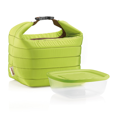 Набор термосумка+контейнер Handy малый зеленый Guzzini