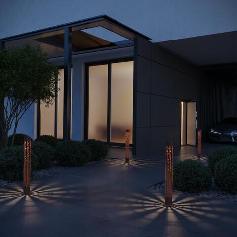 Уличный настенный светодиодный светильник Novotech 359539 STREET NT25 000 коричневый IP65 LED 2*5W 3000К 100-240V NETZ