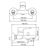 Vils 5601 Смеситель для ванны с коротким изливом