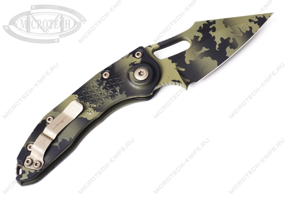 Нож Microtech Stitch Auto 169-1OCS Olive Camo - фотография 