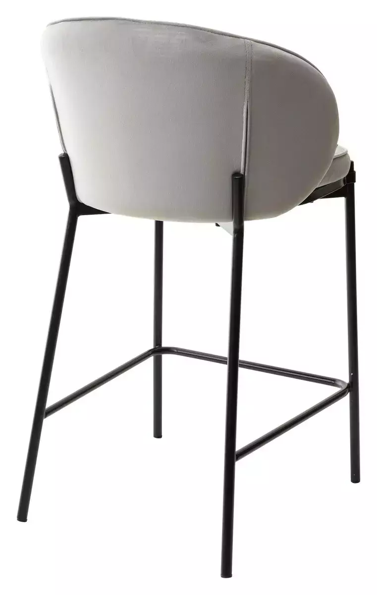 Полубарный стул WENDY BLUVEL-03 LIGHT GREY (H=65), велюр М-City