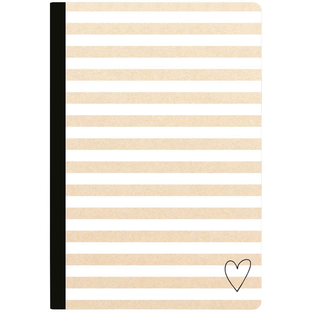 Тетрадь Color Crush Composition Planner Notebook -Kraft Stripe Lined Sheets- 80л