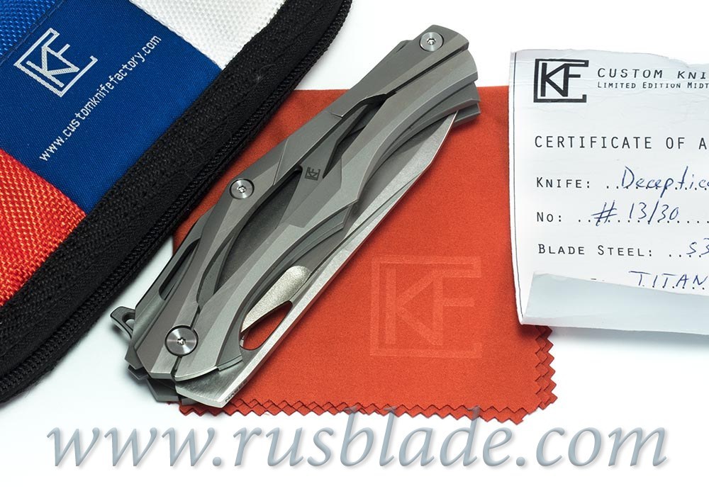 CKF Decepticon-1 Knife (Alexey Konygin design, s35vn, bearings, titanium)