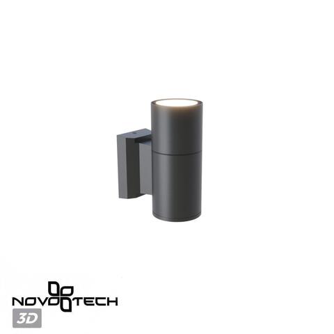 Уличный настенный светильник Novotech 370985 STREET NT25 000 черный IP65 GU10 50W 100-240V LANDSCAPE