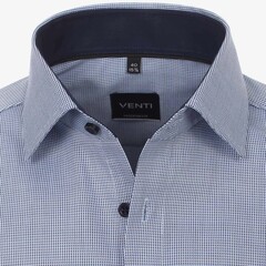 Сорочка Venti Modern Fit 193295500-101 из фактурной ткани синяя