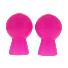 Розовые вакуумные помпы для сосков NIPPLE SUCKER PAIR IN SHINY PINK - 