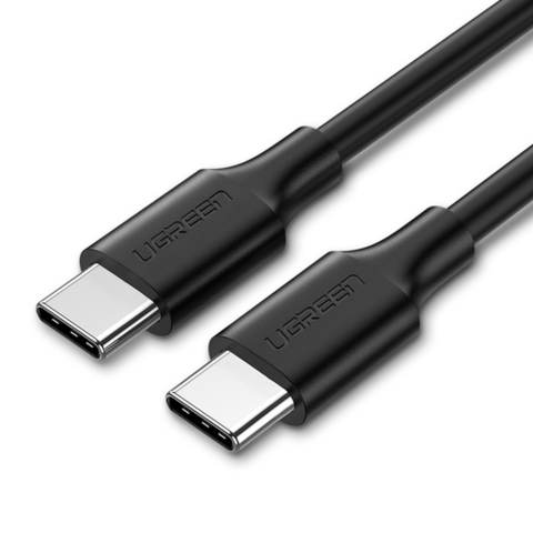 Кабель UGREEN USB-C 2,0 Male To USB-C 2,0 Male 3A Data Cable, 1,5м US286, черный