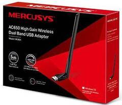 Mercusys MU6H Сетевой адаптер интерфейс: USB 2.0; диапазоны Wi-Fi: 2.4ГГц / 5ГГц