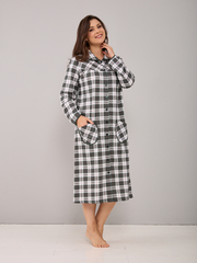 Халат Х-138/хаки-клетка