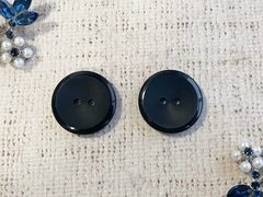 Пуговицы, d 2,5 см, чёрный